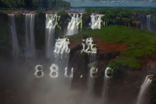 waterfalls,water falls,victoria falls,zimbabwe,falls,nile river,wasserfall,jet d'eau,ethiopia,bond falls,iguassu,water fall,river nile,green waterfall,nile,brown waterfall,zambia,falls of the cliff,guyana,bridal veil fall,Realistic,Landscapes,Natural Wonder