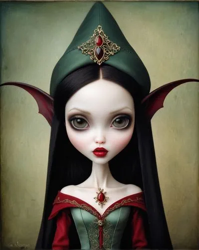 gothic portrait,vampire lady,gothic woman,bjd,morwen,drusilla,vampy,shrilly,vampire woman,malefic,demoness,hekate,evil fairy,dollmaker,vampyres,countess,pernicious,elfie,drac,duchesse,Illustration,Abstract Fantasy,Abstract Fantasy 10