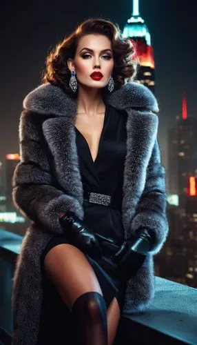 derivable,roitfeld,birds of prey-night,sophia loren,femme fatale,selina,fur coat,film noir,streitfeld,kommissar,villainess,vinoodh,cruella de ville,overcoats,fatale,editorials,cigarette girl,woman in menswear,ardant,furs,Illustration,Vector,Vector 08