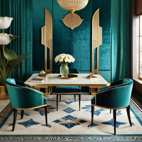 mahdavi,dining room table,dining room,dining table,art deco,cappellini,baccarat,interior decor,breakfast room,modern decor,deco,mid century modern,interior decoration,gournay,contemporary decor,color turquoise,foscarini,berkus,interior design,opulent,Photography,General,Realistic