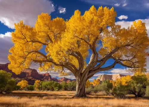 American Southwest, Autumn, Capitol Reef, Capitol Reef National Park, Colorado Plateau, Cottonwood, Desert, Fall, Fall Color, Fall Color in Utah, Fremont Cottonwood, National Park, Southwest, The Cast