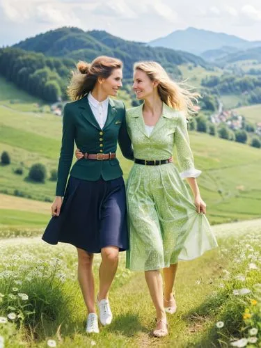 sound of music,aaaa,countrywomen,dirndl,walking in a spring,wlw,Photography,Fashion Photography,Fashion Photography 11