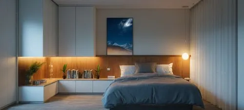 bedroom,modern room,guest room,sleeping room,chambre,nightstands,bedrooms,headboards,sky apartment,bedside lamp,bedroom window,guestroom,modern decor,3d rendering,boy's room picture,wall lamp,danish room,headboard,bedroomed,room lighting,Photography,General,Realistic