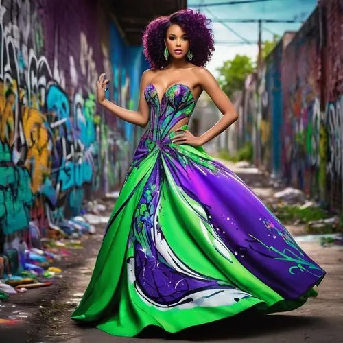 shangela,dirie,tatianna,a floor-length dress,leigh,jurnee,Conceptual Art,Graffiti Art,Graffiti Art 09