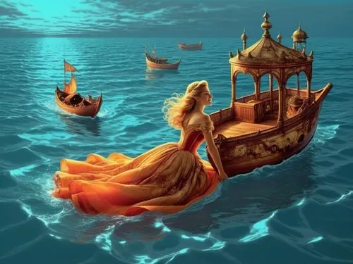 where and when my sleeping beauty come and see the other life at deep sea with big smile ,a young lady is floating in the water,amphitrite,nereids,shalott,fantasy picture,sea fantasy,atlantica