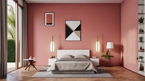 bedroom,modern decor,modern room,wall decor,wall lamp,wall sticker,wall decoration,contemporary decor,interior decor,interior decoration,pink vector,hanging lamp,pink chair,dark pink in colour,decor,w