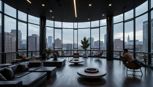 penthouses,minotti,modern living room,livingroom,tishman,loft,living room,sky apartment,apartment lounge,modern decor,great room,glass wall,luxury home interior,interior modern design,contemporary decor,oscorp,modern office,boardroom,manhattan,andaz