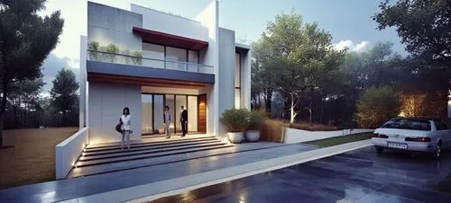 modern house,3d rendering,residencial,residential house,render,residencia,Photography,General,Realistic