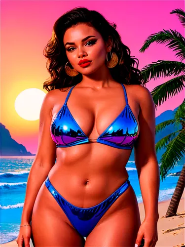 hawaiiana,dominicana,polynesian girl,beach background,summer background,two piece swimwear,derivable,lbbw,polynesian,tahitian,brazilianwoman,fatu,tavita,titterrell,real roxanne,teairra,wahine,kitana,carmelita,bahama,Illustration,Vector,Vector 19