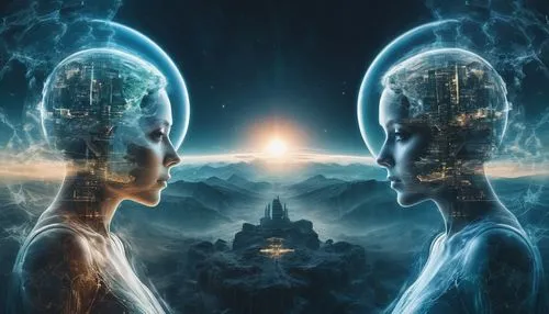 An advanced science fiction world appears before our eyes, 3000 years later,parallel worlds,meridians,duality,consciousness,connectedness,pillars of creation,mind-body,dualism,equilibrium,enlightenmen