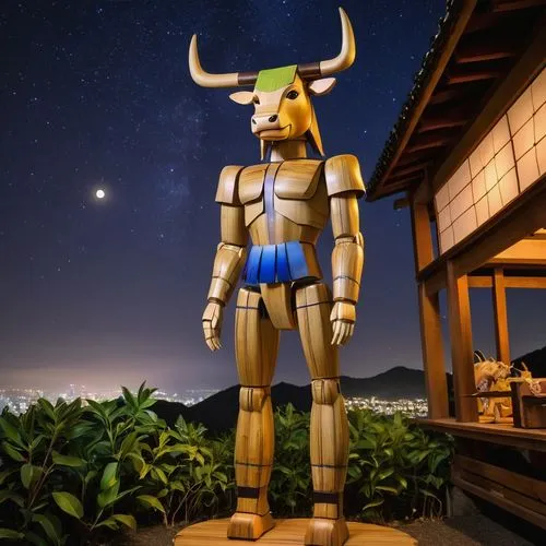 robonaut,tetsujin,takanuva,tsuburaya,tadakatsu,megazord,mayakoba,asheron,chakramon,nyepi,carabao,burai,yotsuba,metabee,asimo,gosei,kinnara,medabot,3d render,minotaur,Illustration,Japanese style,Japanese Style 05