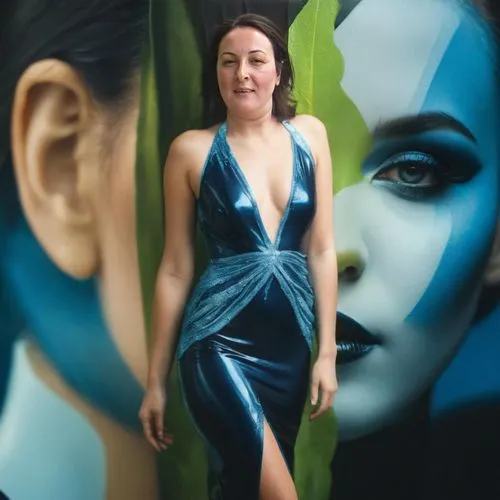 bodypainting,body painting,bodypaint,dita,social,mystique,blue enchantress,blue dress,daisy jazz isobel ridley,airbrushed,brie,a wax dummy,blue hawaii,vanity fair,green and blue,neon body painting,bjo