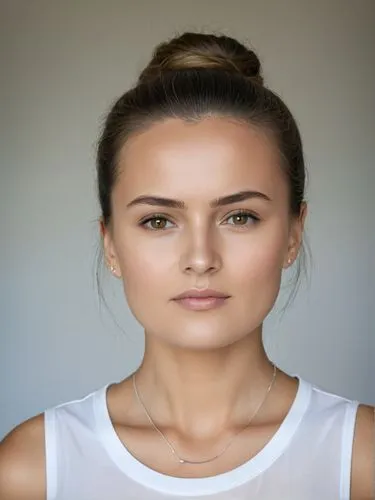 Full-size sample portrait,a woman with a bun bun hairstyle and white top,isinbaeva,iordache,ukranian,microdermabrasion,dunja,isinbayeva,Photography,Documentary Photography,Documentary Photography 10