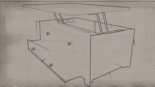 frame drawing,folding table,writing or drawing device,ballot box,sheet drawing,technical drawing,house drawing,box-spring,writing desk,orthographic,turn-table,blueprint,pencil frame,drawers,drawer,dov