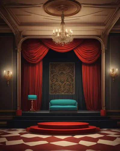 theater curtain,theater stage,stage curtain,theater curtains,the throne,theatre curtains,throne,ornate room,theatrical property,blue room,circus stage,art deco background,theater,3d render,theatrical scenery,theatre stage,play escape game live and win,crown render,ballroom,3d background,Conceptual Art,Daily,Daily 22