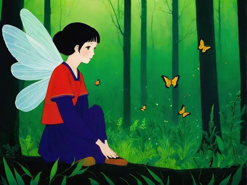 isolated butterfly,butterfly isolated,studio ghibli,cupido (butterfly),chasing butterflies,vanessa (butterfly),butterfly background,ulysses butterfly,red butterfly,julia butterfly,butterflies,little girl fairy,butterfly day,fireflies,butterfly,butterfly green,child fairy,hesperia (butterfly),butterflay,firefly,Art,Artistic Painting,Artistic Painting 26