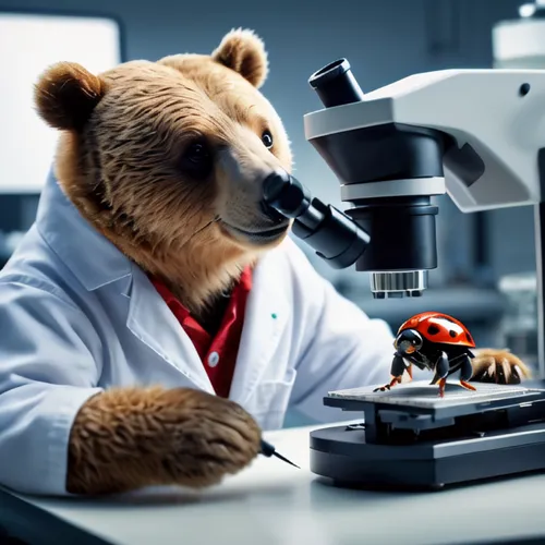 nordic bear,microscopy,forensic science,bear kamchatka,laboratory information,pathologist,spectacled bear,researcher,cute bear,examining,science education,great bear,microscope,microbiologist,bear market,bear,double head microscope,biologist,scientific instrument,lab,Photography,General,Natural