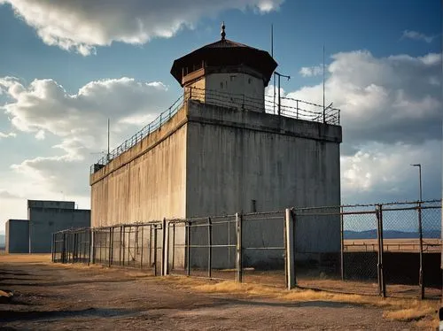 prison,guantanamo,penitentiary,penitentiaries,gtmo,lookout tower,cooling tower,prison fence,watchtowers,water tower,majdanek,former prison,incarcerating,watch tower,watchtower,jails,parchman,watertower,prisons,correctional,Conceptual Art,Sci-Fi,Sci-Fi 19