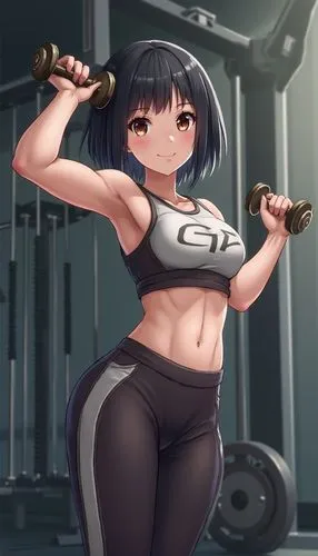 kitakami,mogami,makoto,mai,himawari,muscle woman