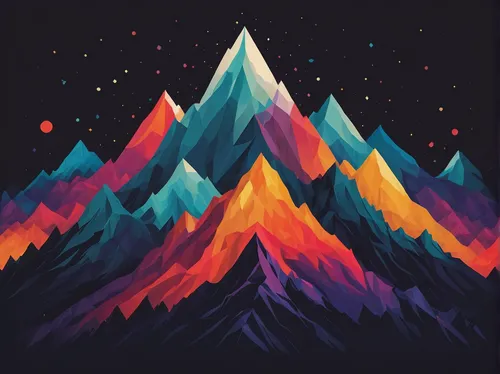 mountains,mountain,moutains,mountain slope,high mountains,peaks,mountain peak,mountain world,triangles background,snow mountains,colorful foil background,mountain scene,zigzag background,snowy peaks,mountain range,moutain,volcano,mountain landscape,mountain sunrise,mountain ranges,Illustration,Realistic Fantasy,Realistic Fantasy 36