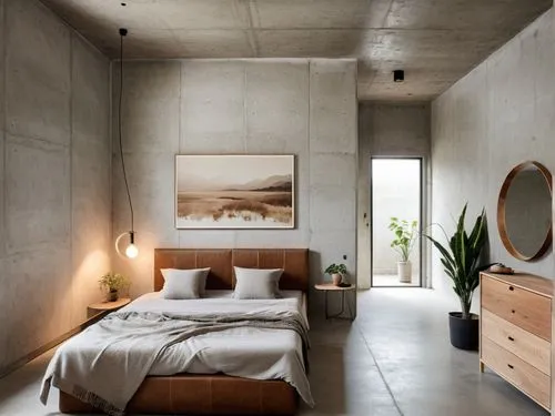 concrete ceiling,wall plaster,chambre,modern room,anastassiades,bedroom,exposed concrete,modern decor,stucco wall,guest room,bedrooms,contemporary decor,headboards,ceramiche,loft,marazzi,limewood,scandinavica,scandinavian style,guestroom,Photography,General,Realistic