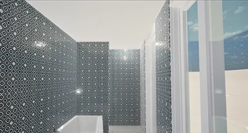 shower base,modern minimalist bathroom,tileable,tiling,water wall,render,luxury bathroom,glass blocks,3d rendering,wall completion,shower door,shower panel,ventilation grid,formwork,shower bar,the tile plug-in,ceramic tile,glass tiles,shower head,water cube