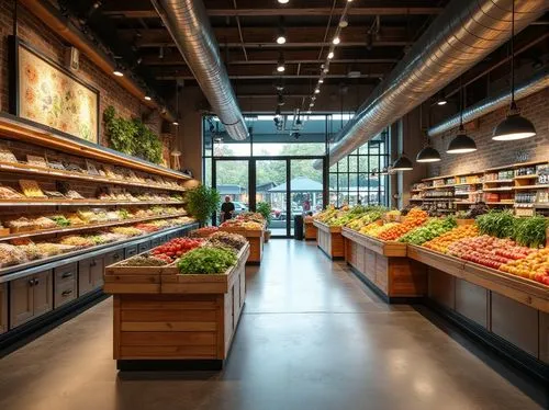 homegrocer,grocers,grocer,netgrocer,loblaws,delhaize,grocery store,waitrose,eataly,grocery,heijn,multistoreyed,loblaw,greenmarkets,migros,supermarket,store,aisle,kitchen shop,larder,Photography,General,Realistic