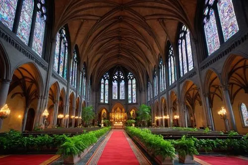 nave,transept,ulm minster,interior view,presbytery,nidaros cathedral,the interior,cathedral,interior,the cathedral,kerk,ouderkerk,verkerk,aisle,gothic church,pieterskerk,sanctuary,aachen cathedral,main organ,niekerk,Illustration,Japanese style,Japanese Style 20