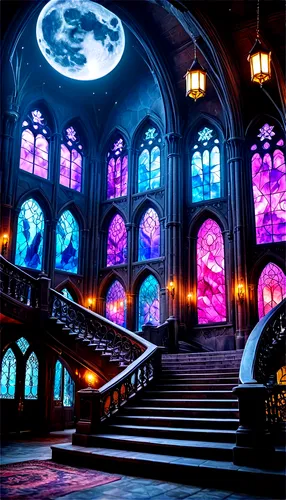 haunted cathedral,stained glass windows,stained glass,hall of the fallen,cathedral,main organ,organ,pipe organ,transept,stained glass window,sanctum,ornate room,basilica,gothic church,basilique,art nouveau frames,church windows,sanctuary,orpheum,sunken church,Illustration,Realistic Fantasy,Realistic Fantasy 47