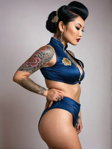 tattoo girl,chicana,amazona,salvadorian,lani,tats,baeza,tattooed,bani,hypermastus,navy blue,shaul,waistlines,tatoos,waistline,jasmine sky,oriental girl,sleeve,thickest,poderosa,Illustration,Black and White,Black and White 10