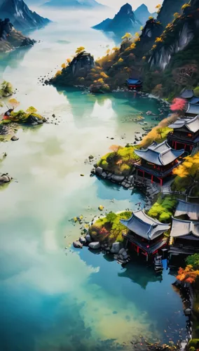 japan landscape,lijiang,yunnan,tianchi,guizhou,halong,Photography,General,Fantasy