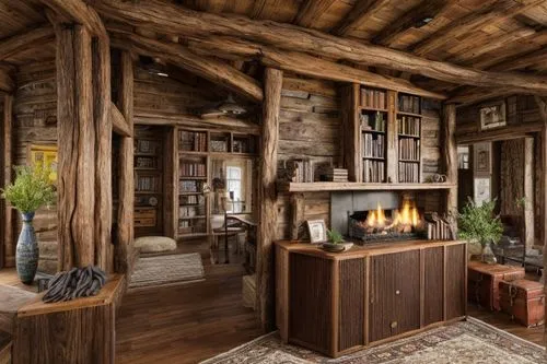 log home,log cabin,fire place,fireplace,wooden beams,the cabin in the mountains,fireplaces,cabin,rustic,bookshelves,family room,warm and cozy,small cabin,chalet,great room,interior design,country cott