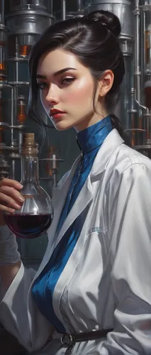 chemist,female doctor,scientist,laboratory flask,physician,biologist,researcher,theoretician physician,pharmacist,apothecary,chemical laboratory,microbiologist,pathologist,medical illustration,female nurse,pharmacy,fish-surgeon,laboratory,lady medic,doctor,Conceptual Art,Fantasy,Fantasy 03