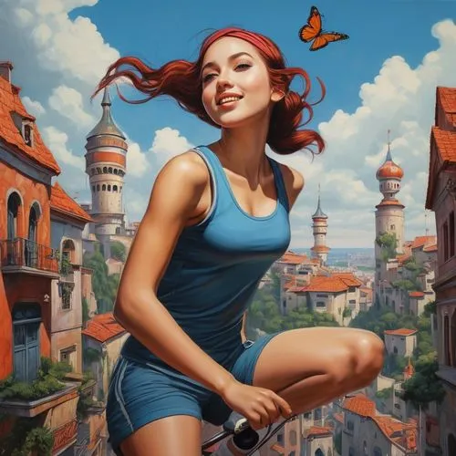 female runner,heptathlete,giantess,sports girl,dudiyeva,fantasy picture,welin,fantasy art,game illustration,women climber,sci fiction illustration,zarina,xanth,spiele,donsky,harmonix,dossi,sportswoman,montgolfiade,brigitte,Illustration,Realistic Fantasy,Realistic Fantasy 07