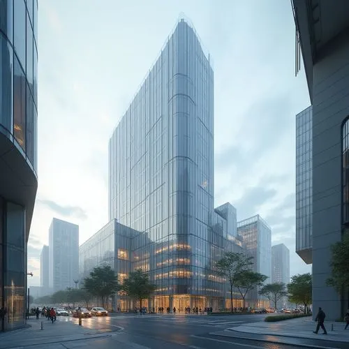 tishman,xujiahui,hongdan center,citicorp,glass facade,capitaland,wenxian,chengyi,difc,shenzen,isozaki,changzhou,tianjin,sathorn,aoyama,songdo,europan,zhengzhou,zhangzhou,yeouido,Photography,General,Realistic