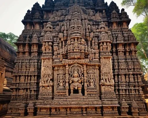 Ancient Indian architecture, Konark Temple, Odisha, 13th century, intricate carvings, erotic sculptures, sandstone structure, ornate walls, grand entrance, towering spire, beautiful detailed stone sta