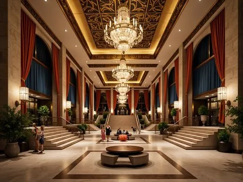 hotel lobby,emirates palace hotel,lobby,amanresorts,hotel hall,luxury hotel,intercontinental,rotana,habtoor,venetian hotel,the cairo,dragon palace hotel,hallway,gleneagles hotel,largest hotel in dubai,hotel nacional,royal interior,nemacolin,foyer,ballroom