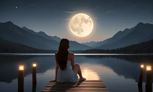 moonlit night,moonlight,the night of kupala,moonlit,moonrise,moon and star background,fantasy picture,full moon day,full moon,world digital painting,hanging moon,moon night,light of night,romantic night,the moon and the stars,moon shine,moonbeam,moon and star,the moon,big moon