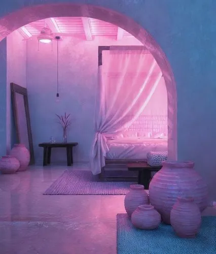 3d render,cabana,spa items,beauty room,3d background,blue room,ambient lights,alcove,cabanas,hammam,interior decoration,3d rendered,3d rendering,render,boho background,bedrooms,soft pink,interior design,spa,light purple