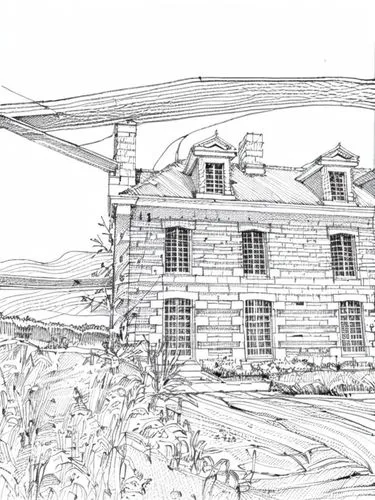 house drawing,roof truss,straw roofing,farmhouse,gristmill,frame house,printing house,dunes house,roof structures,clay house,boathouse,boat house,garden elevation,crane houses,residential house,farm house,country house,peat house,dutch mill,winery,Design Sketch,Design Sketch,Hand-drawn Line Art