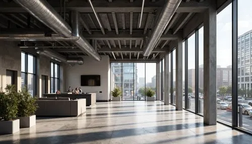 modern office,offices,associati,blur office background,daylighting,office buildings,office building,3d rendering,lofts,nbbj,benaroya,modern decor,penthouses,contemporary decor,hallway space,bureaux,appartment building,block balcony,render,commercial hvac