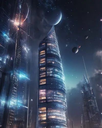 futuristic landscape,arcology,futuristic architecture,cybercity,coruscant,sky space concept,cardassia,cyberport,delamar,kaidan,stellaris,scifi,skycraper,technosphere,homeworlds,ringworld,homeworld,the skyscraper,skylstad,coldharbour,Conceptual Art,Sci-Fi,Sci-Fi 30