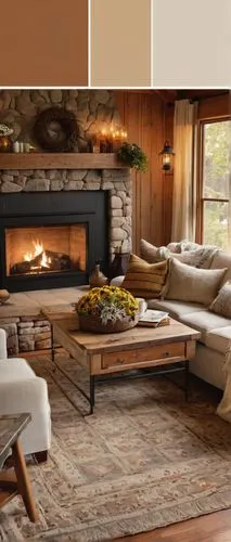 brown fabric,neutral color,fire place,wood wool,rustic aesthetic,rustic,hardwood floors,fireplaces,warm colors,coppered,family room,hovnanian,fireplace,coppery,wallcovering,barnwood,trend color,autumn decor,search interior solutions,taupe,Illustration,American Style,American Style 09