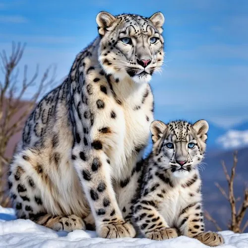 snow leopard,snowcats,felids,disneynature,lynxes,genets,baby with mom,snep,mother and infant,mother and baby,gepard,amur,cute animals,cheetahs,mother and son,georgatos,leopards,wildlife,mohan,icecats,Photography,General,Realistic