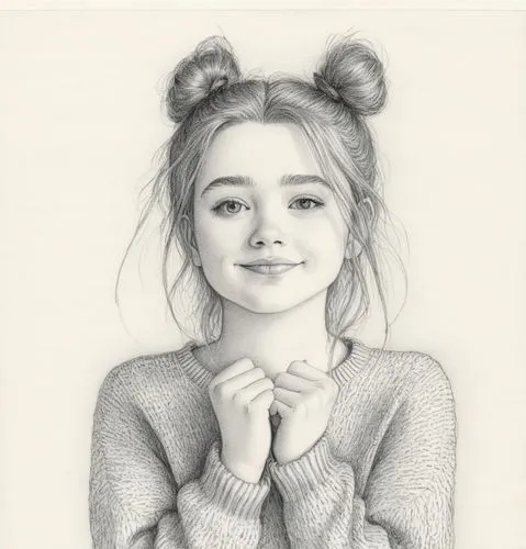 girl drawing,graphite,girl portrait,pencil drawing,pencil and paper,pencil,Illustration,Black and White,Black and White 13