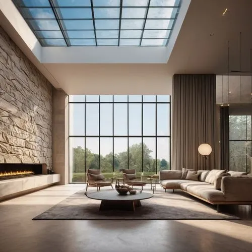 minotti,luxury home interior,modern living room,skylights,interior modern design,hovnanian