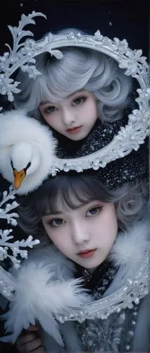 mourning swan,silver seagull,suit of the snow maiden,white swan,white rose snow queen,pierrot,the snow queen,larus,gray bird,white dove,eternal snow,swan lake,white pigeon,porcelain dolls,white bird,birds of the sea,winter dream,3d crow,araucana,marionette,Photography,Black and white photography,Black and White Photography 15