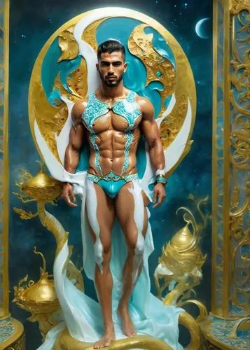 The mysterious world, a peculiar image of a muscular student men adonos, embodies a mystical realm filled with the smirks and angular hues of a psyched creature. A shimmering latex, flowing softly in 