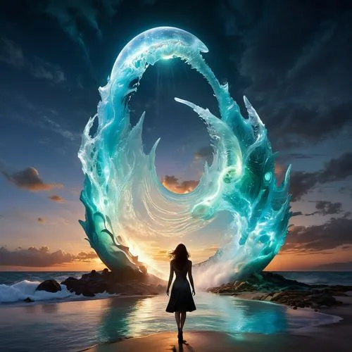 oceanica,mana,aquarius,om,yamatai,god of the sea,Photography,Artistic Photography,Artistic Photography 15