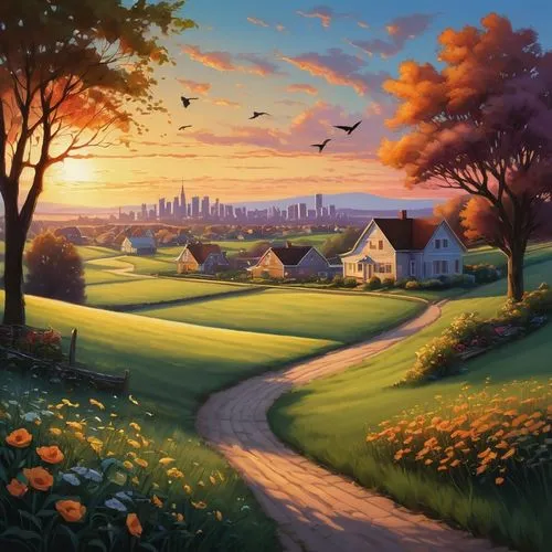 landscape background,home landscape,rural landscape,meadow landscape,beautiful landscape,nature landscape,farm landscape,autumn landscape,countryside,fantasy landscape,landscape nature,landscape,world digital painting,farm background,dubbeldam,fantasy picture,springtime background,dutch landscape,nature background,landscapes,Illustration,Realistic Fantasy,Realistic Fantasy 15